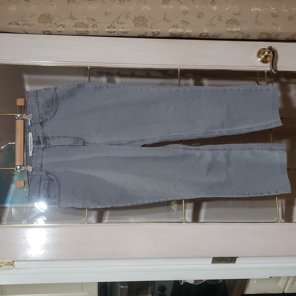 Jones New York Lexington Straight Jeans Gray Size 10